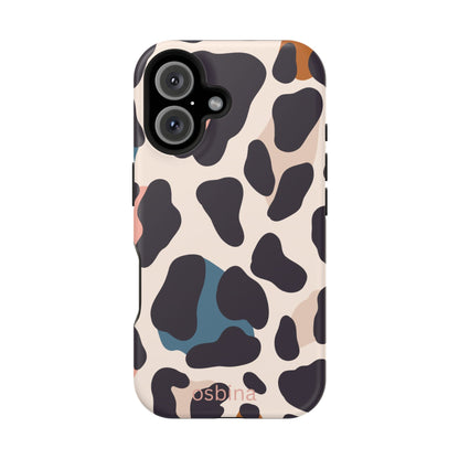 osbina | MagSafe compatible for iPhone | Leopard Luxe Color Pop Leopard Print Phone Case | Modern Muse Collection