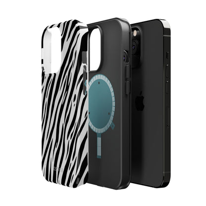 osbina | MagSafe Compatible for iPhone | The Bengal Bold Stripe Case in White + Black | The Season Collective