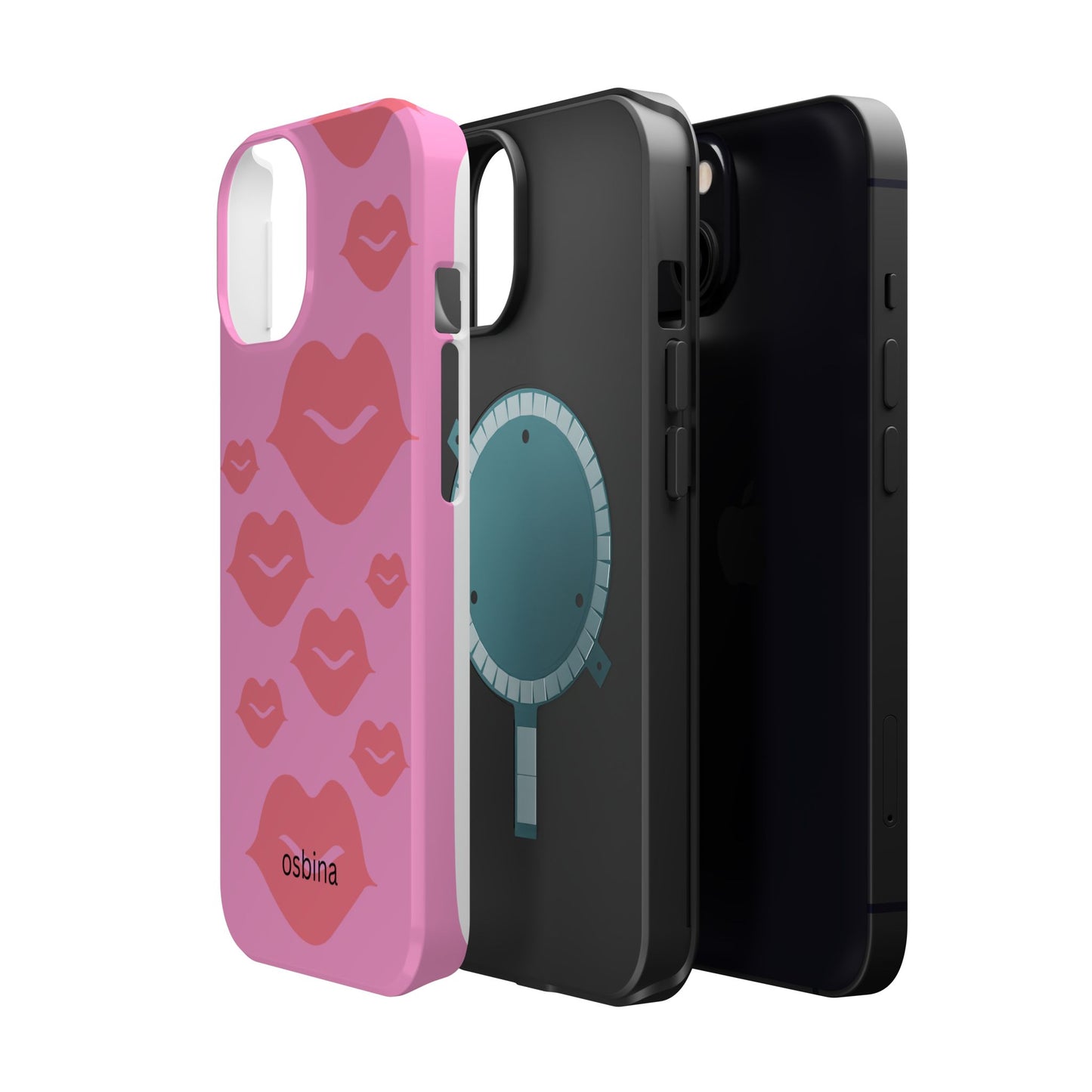 osbina | MagSafe compatible for iPhone | Besos Hot Lips Phone Case | Modern Muse Collection