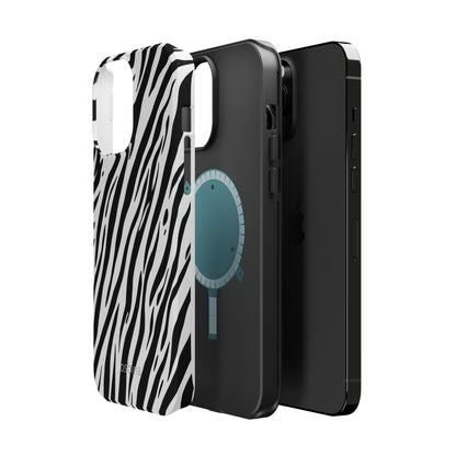 osbina | MagSafe Compatible for iPhone | The Bengal Bold Stripe Case in White + Black | The Season Collective