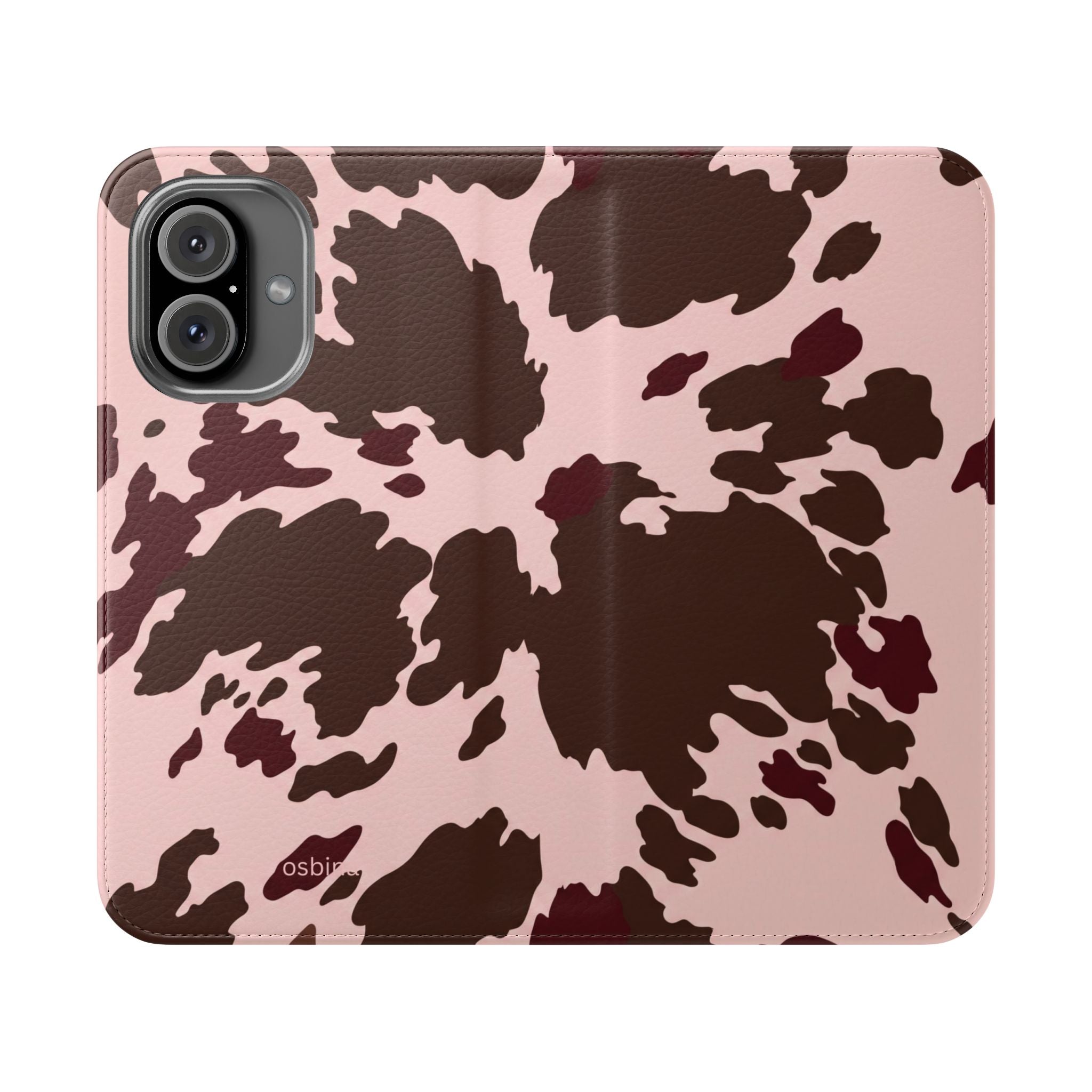 osbina | Wallet Flip Case for iPhone & Samsung | Chocolate Cowhide