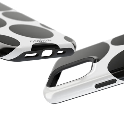 osbina | MagSafe compatible for iPhone | The Noir Bubbles Phone Case | Modern Muse Collection