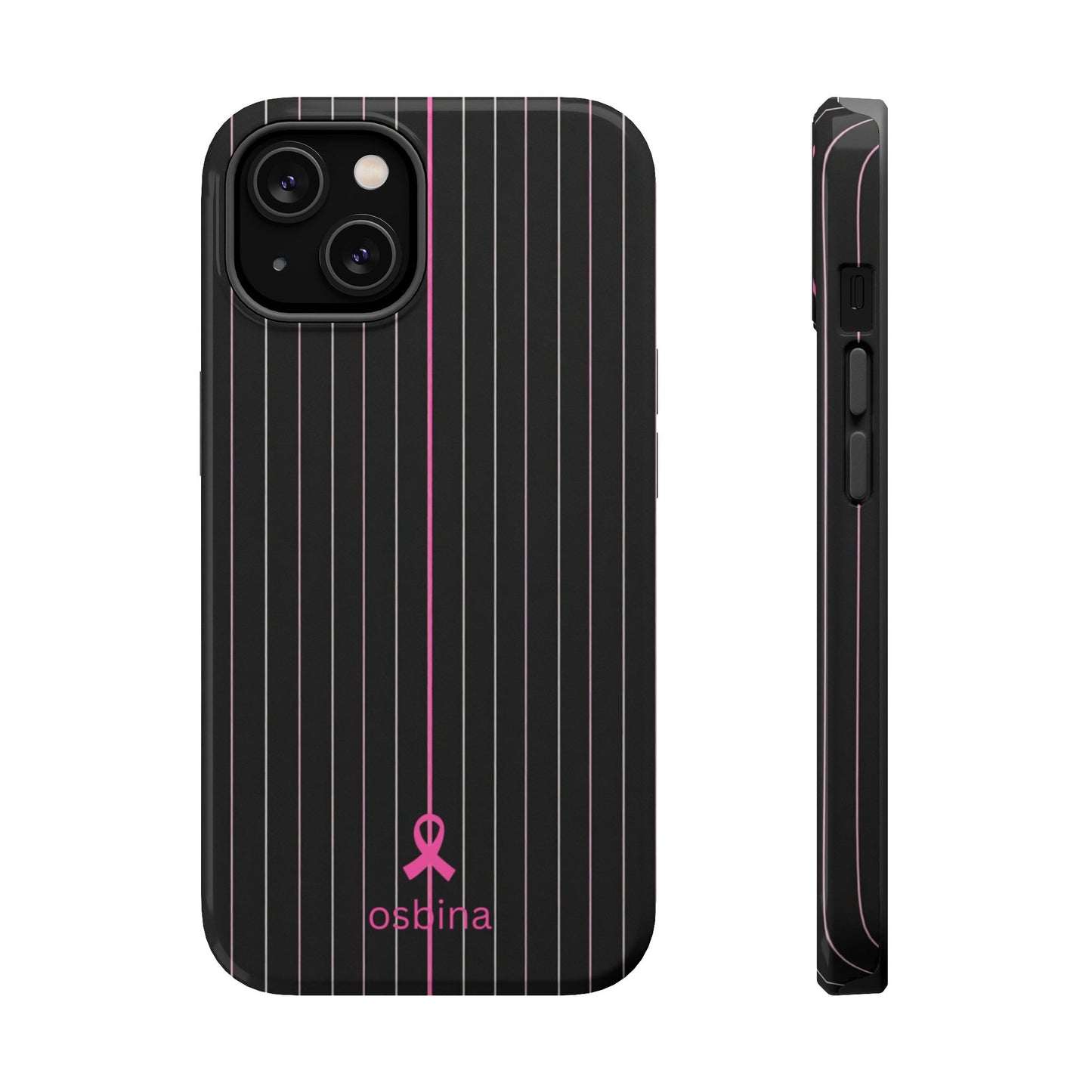 YAYOU MagSafe for iPhone | The Pink Pinstripe Designer Case | osbina