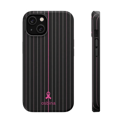 YAYOU MagSafe for iPhone | The Pink Pinstripe Designer Case | osbina