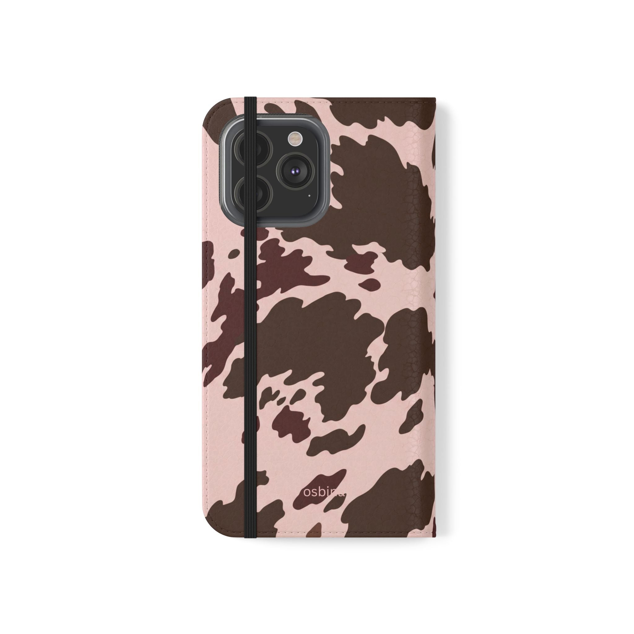 osbina | Wallet Flip Case for iPhone & Samsung | Chocolate Cowhide