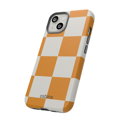 osbina | Check You Out — The Orange + White Check Case | The Season Collective