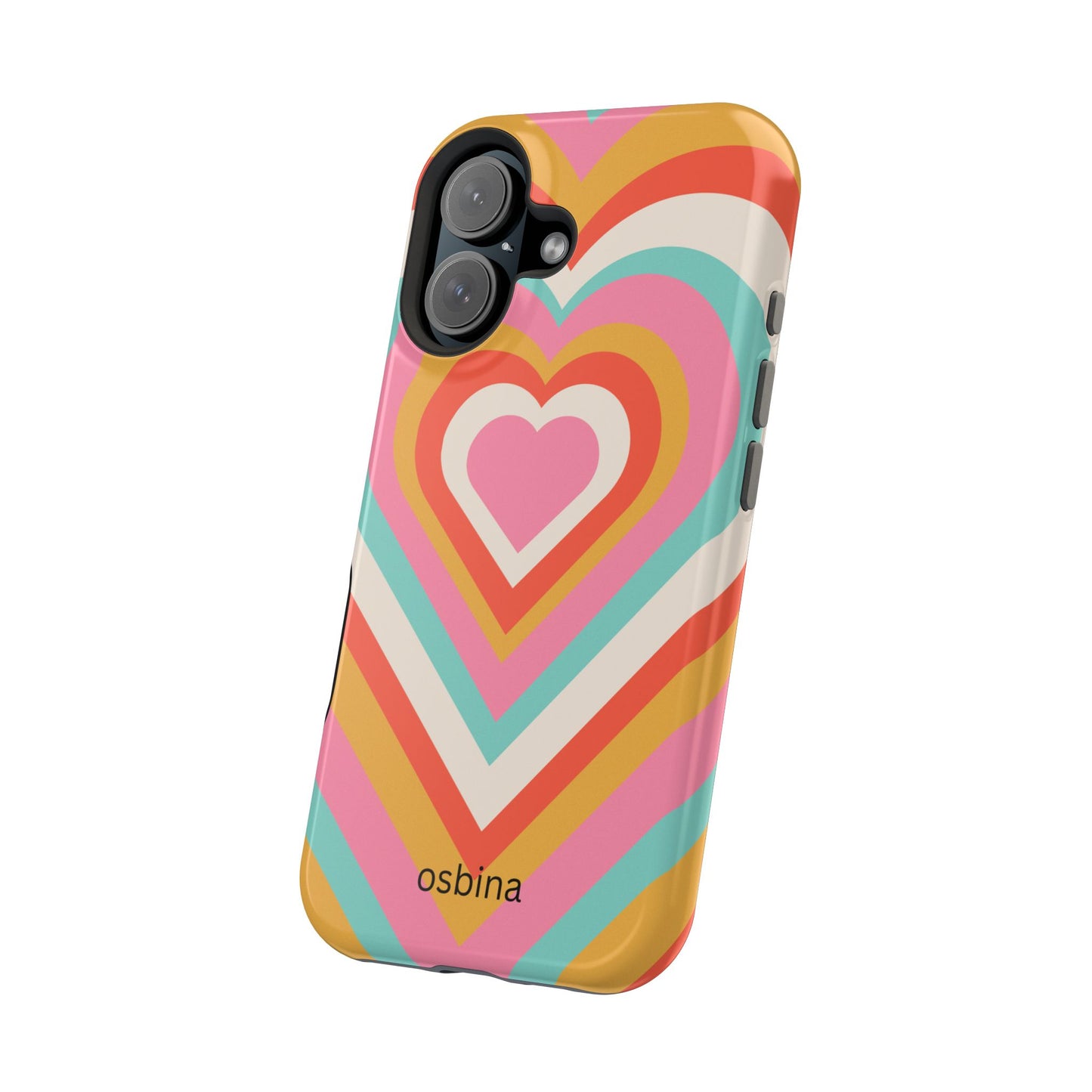 osbina | MagSafe compatible for iPhone | Heart Nouveau Phone Case | Modern Muse Collection