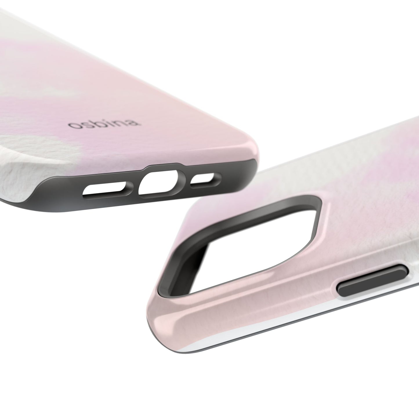 osbina | MagSafe compatible for iPhone | Pink Cotton Cloud Phone Case | Modern Muse Collection