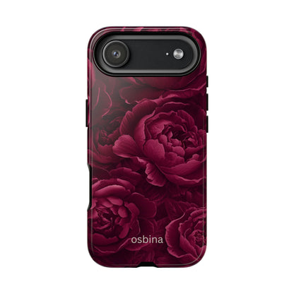 osbina | The Burgundy Peony Designer Case