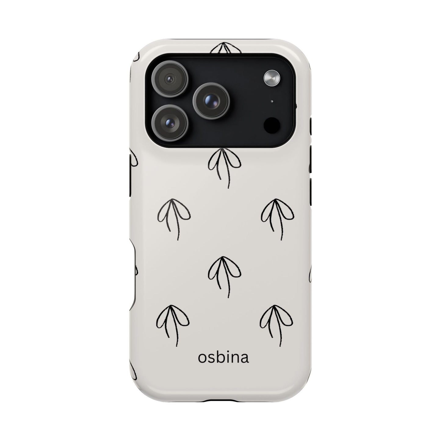 osbina | MagSafe compatible for iPhone | Linéa Flora Minimalistic Flower Phone Case | Modern Muse Collection