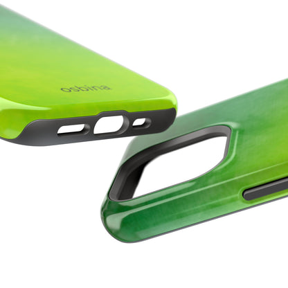 osbina | MagSafe compatible for iPhone | The Verde Glow Phone Case | Color Edit Collection