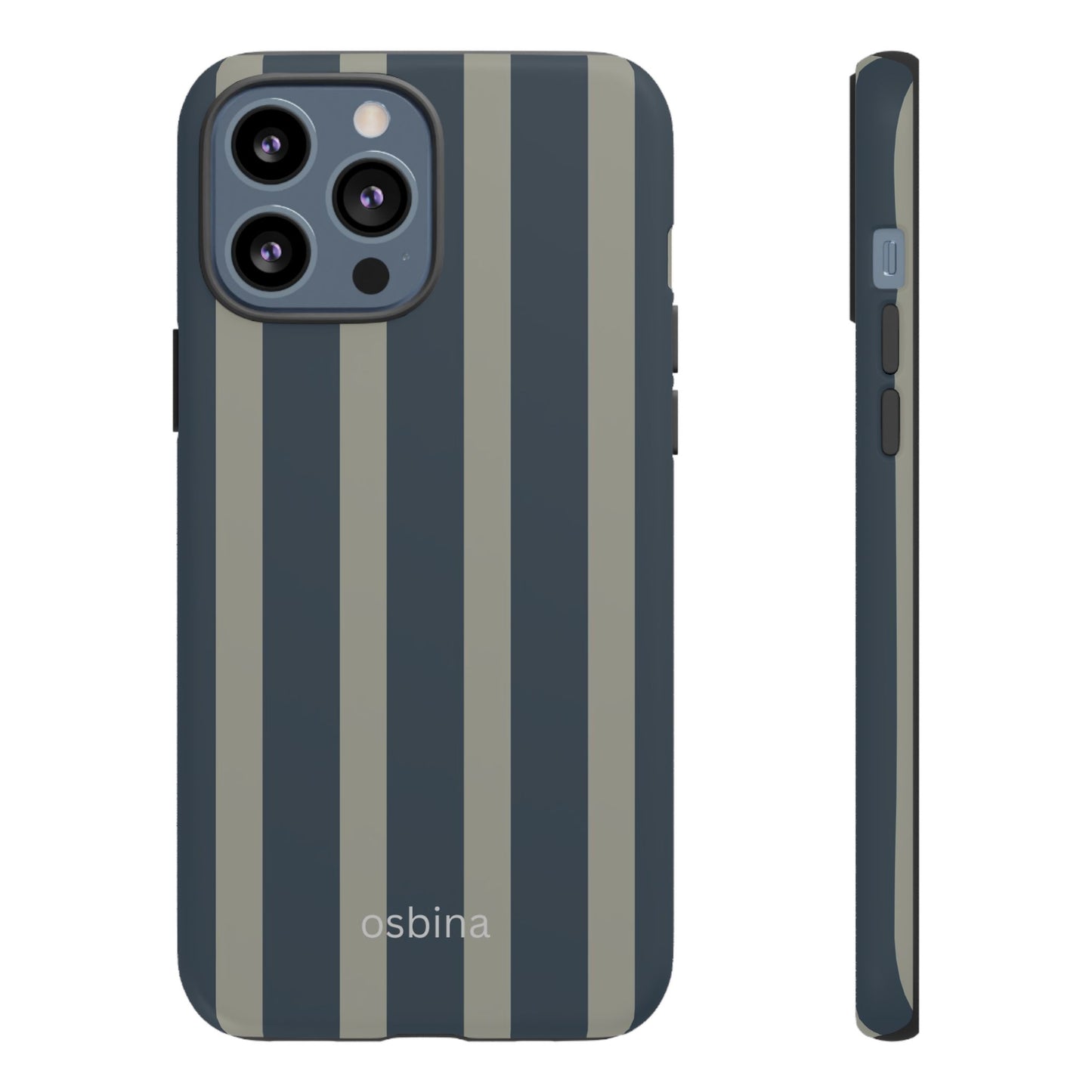 osbina | Grayhaven Navy & Gray Sophisticated Phone Case | Modern Muse Collection