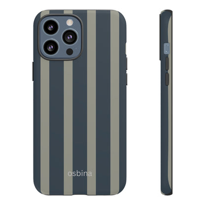 osbina | Grayhaven Navy & Gray Sophisticated Phone Case | Modern Muse Collection