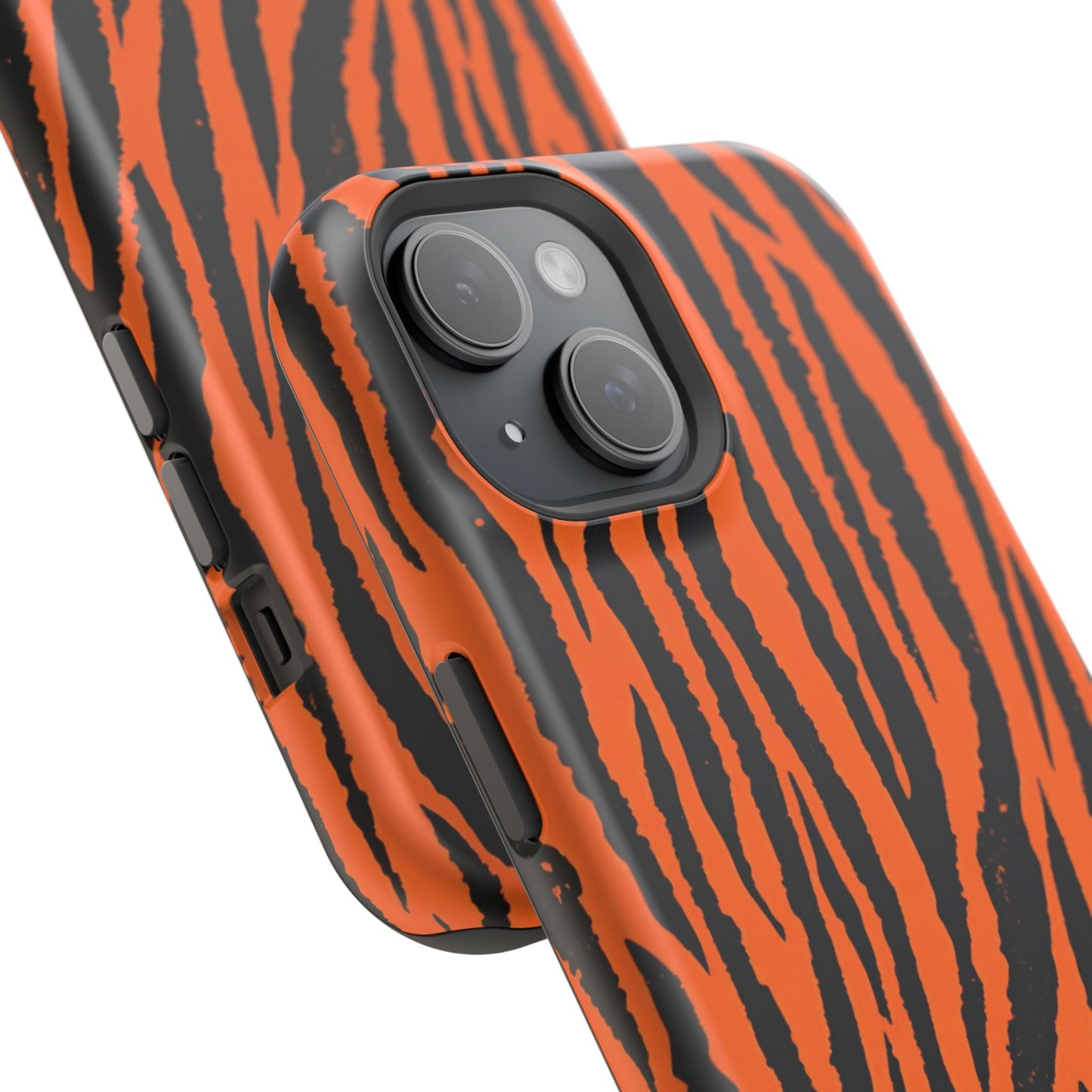 osbina | MagSafe Compatible for iPhone | Tiger, But Make It Chic — The Bengal Stripe Case in Orange + Black | The Season Collective