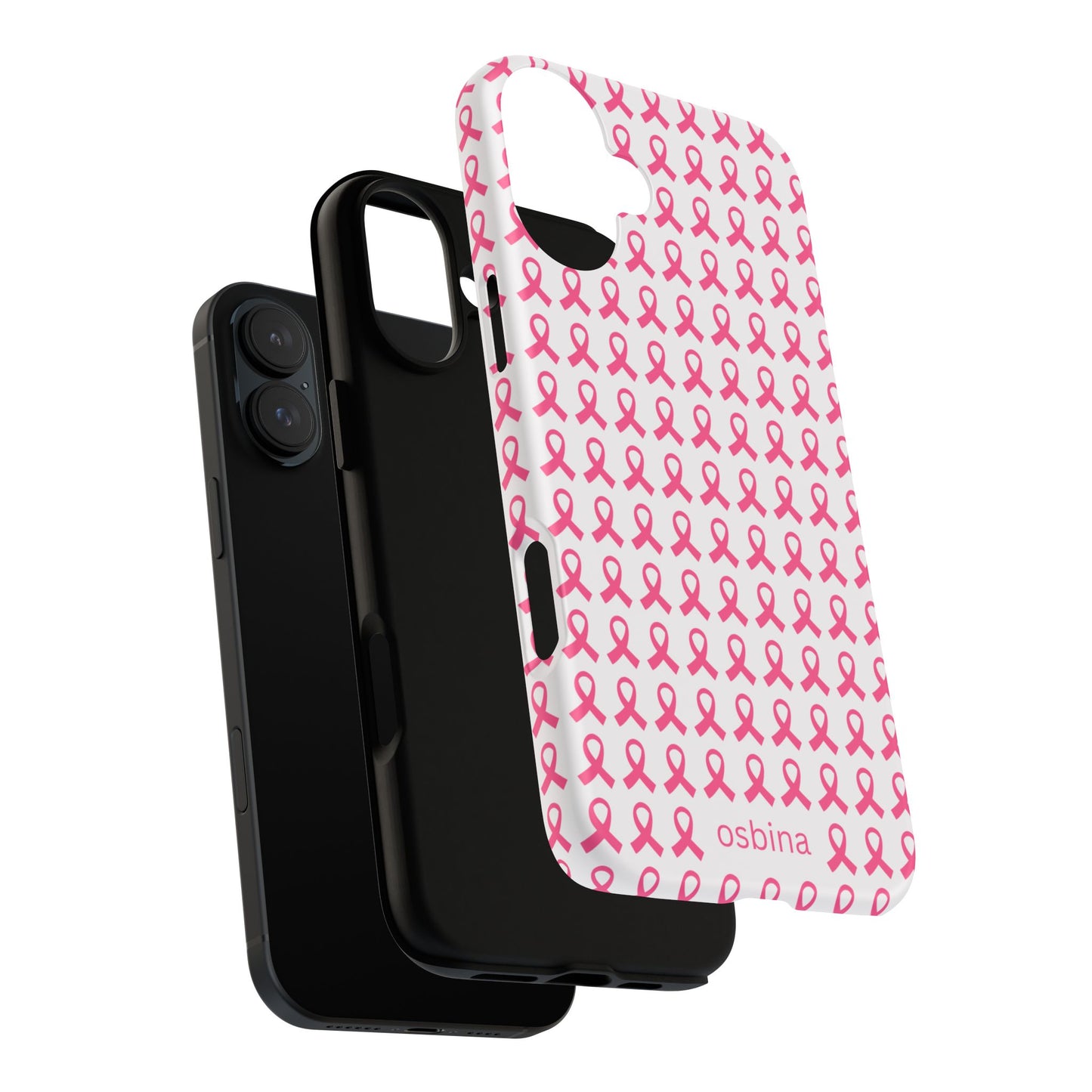 osbina | Limited Edition The Side by Side Pink Ribbon Case in Light Pink + Soft Pink + Hot Pink | The Pink October Collection | Inspired By