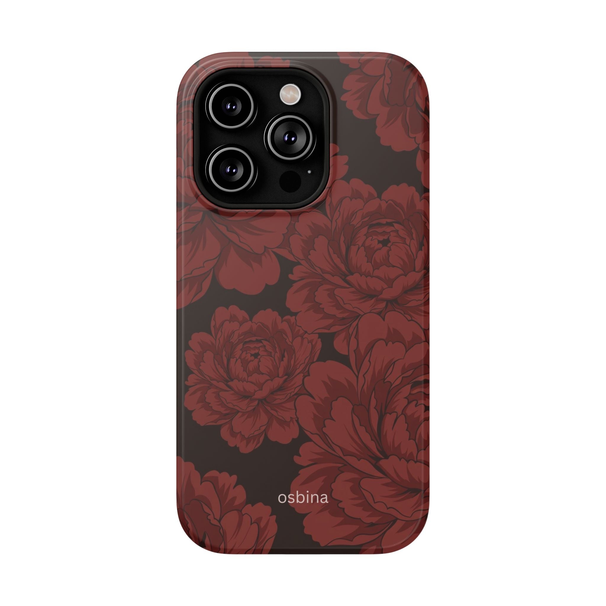 osbina | Oxblood Peony Designer Case