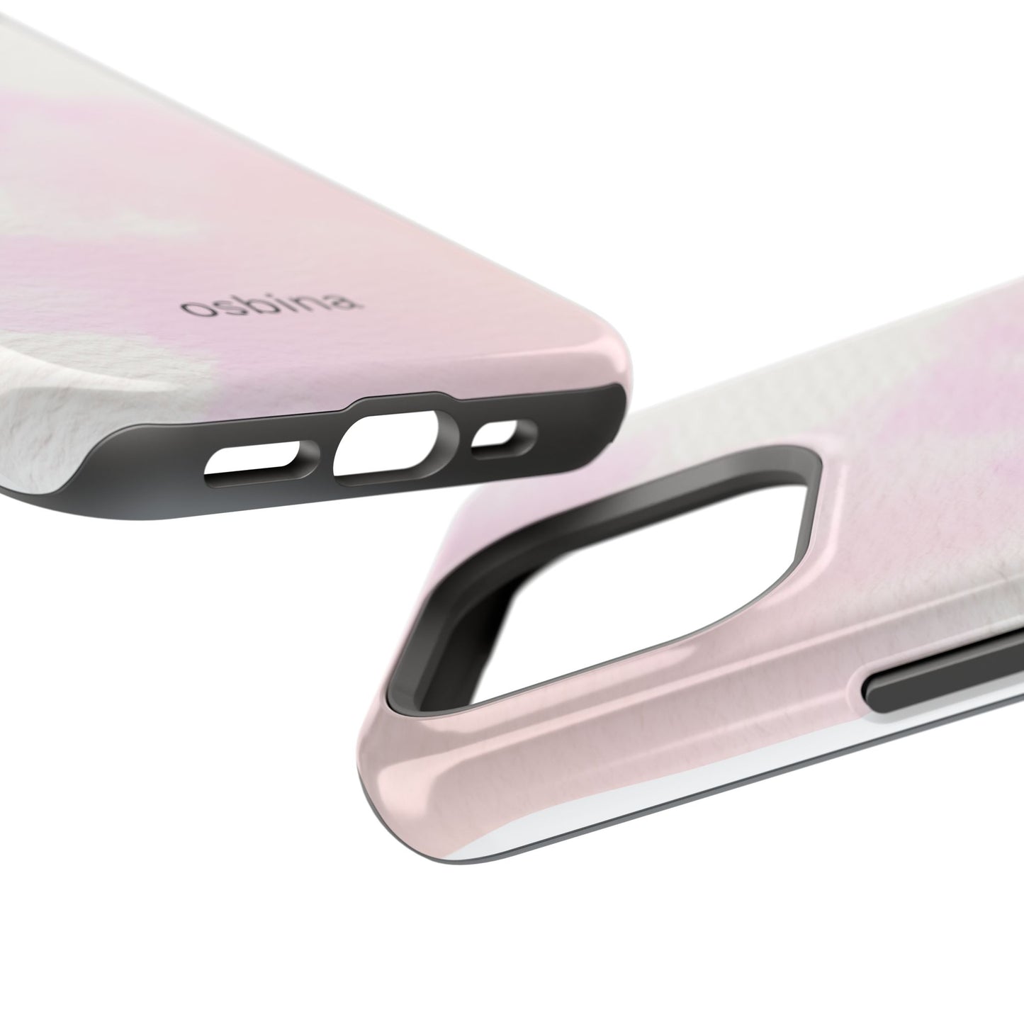 osbina | MagSafe compatible for iPhone | Pink Cotton Cloud Phone Case | Modern Muse Collection