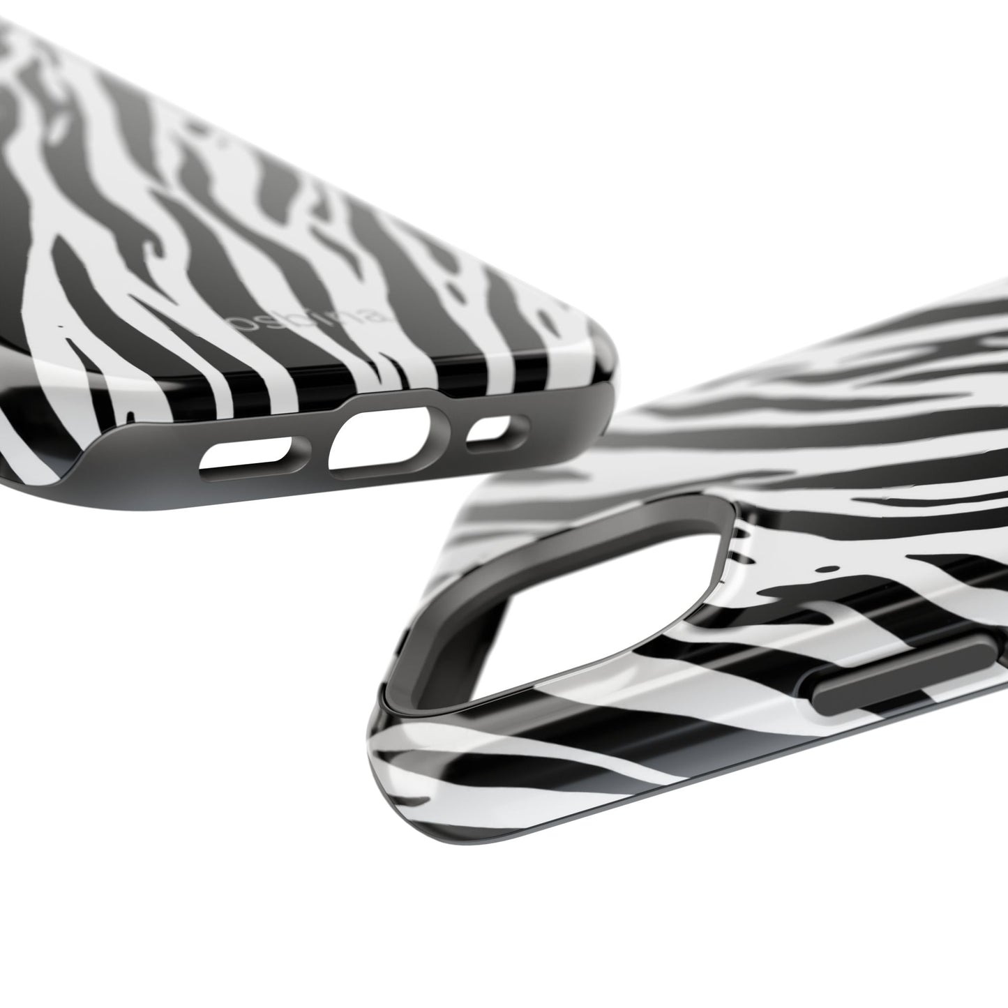 osbina | MagSafe Compatible for iPhone | The Bengal Bold Stripe Case in White + Black | The Season Collective