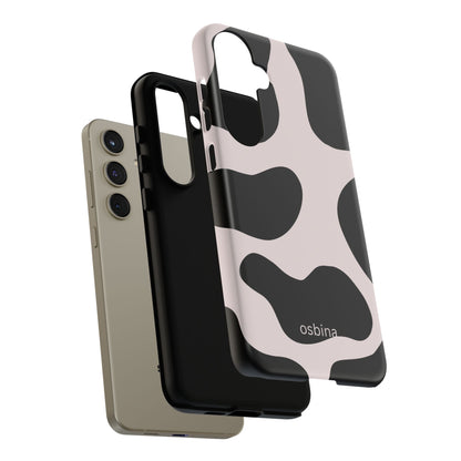 osbina | Prairie Chic Pink & Black Cow Print Phone Case | Modern Muse Collection