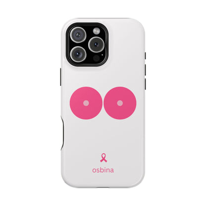 osbina |  MagSafe compatible for iPhone | Limited Edition The Check Your Tatas Case in Light Pink + Soft Pink + Hot Pink | The Pink October Collection | Inspired By
