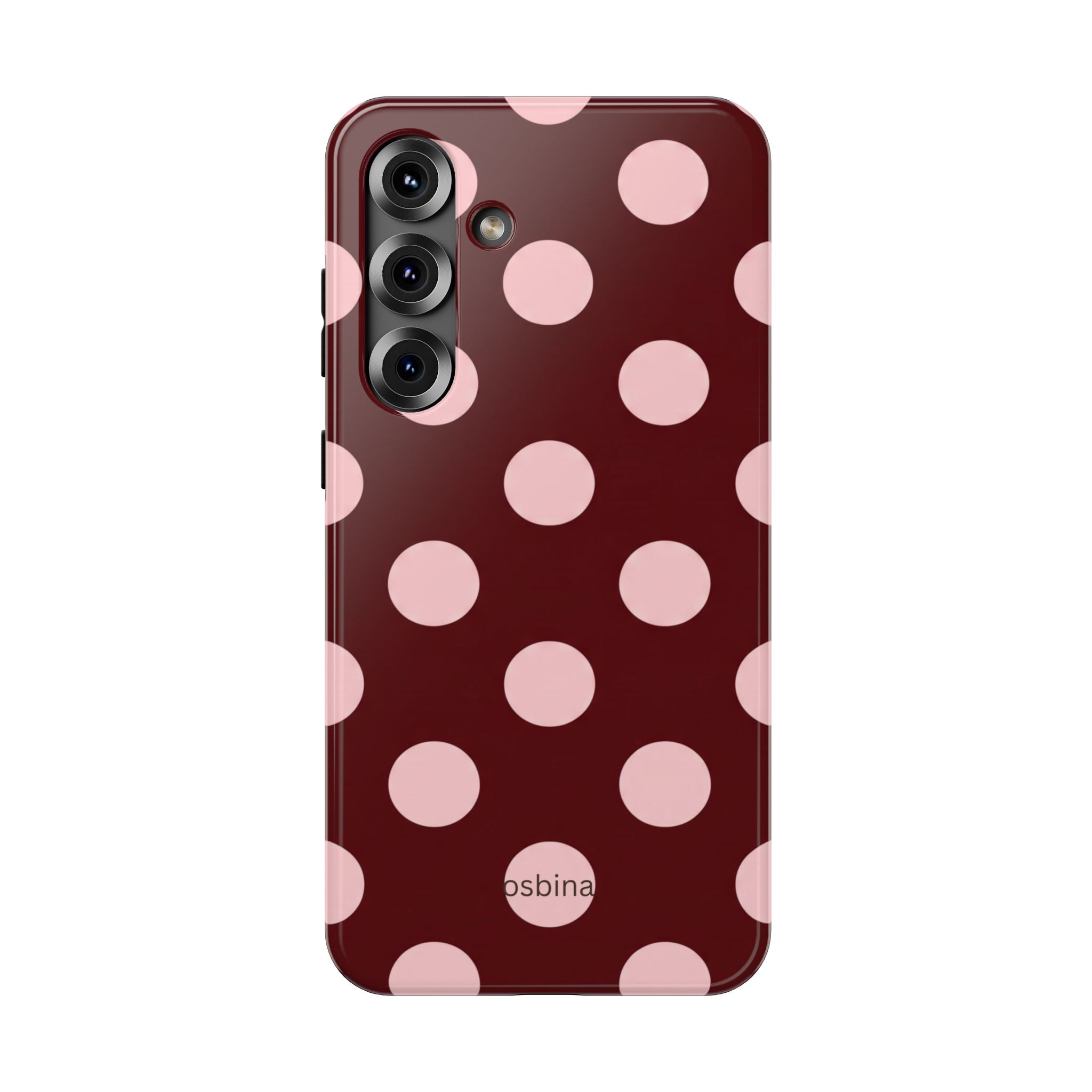 osbina | Oxblood Dot Designer Case