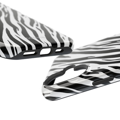 osbina | MagSafe Compatible for iPhone | The Bengal Bold Stripe Case in White + Black | The Season Collective