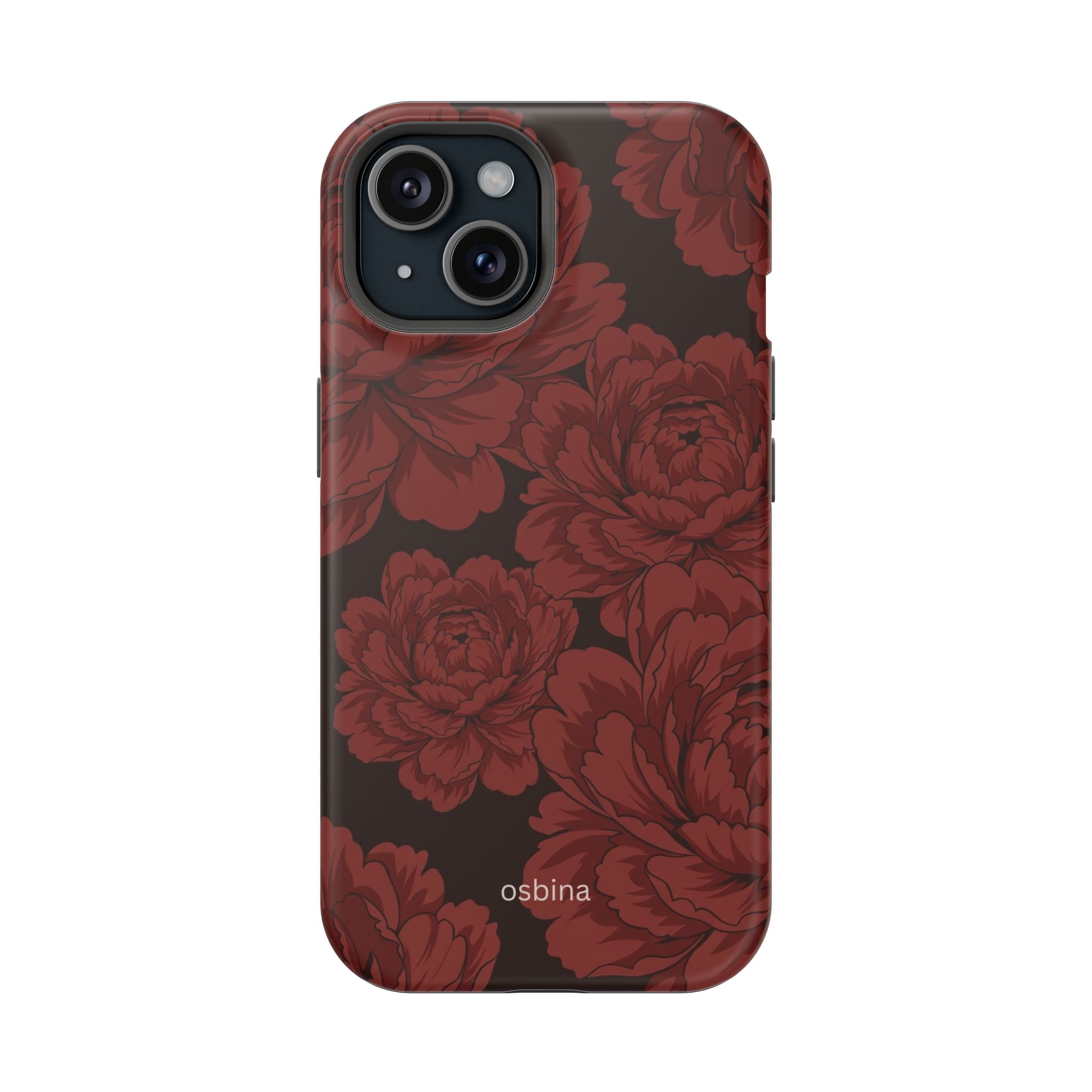 osbina | Oxblood Peony Designer Case