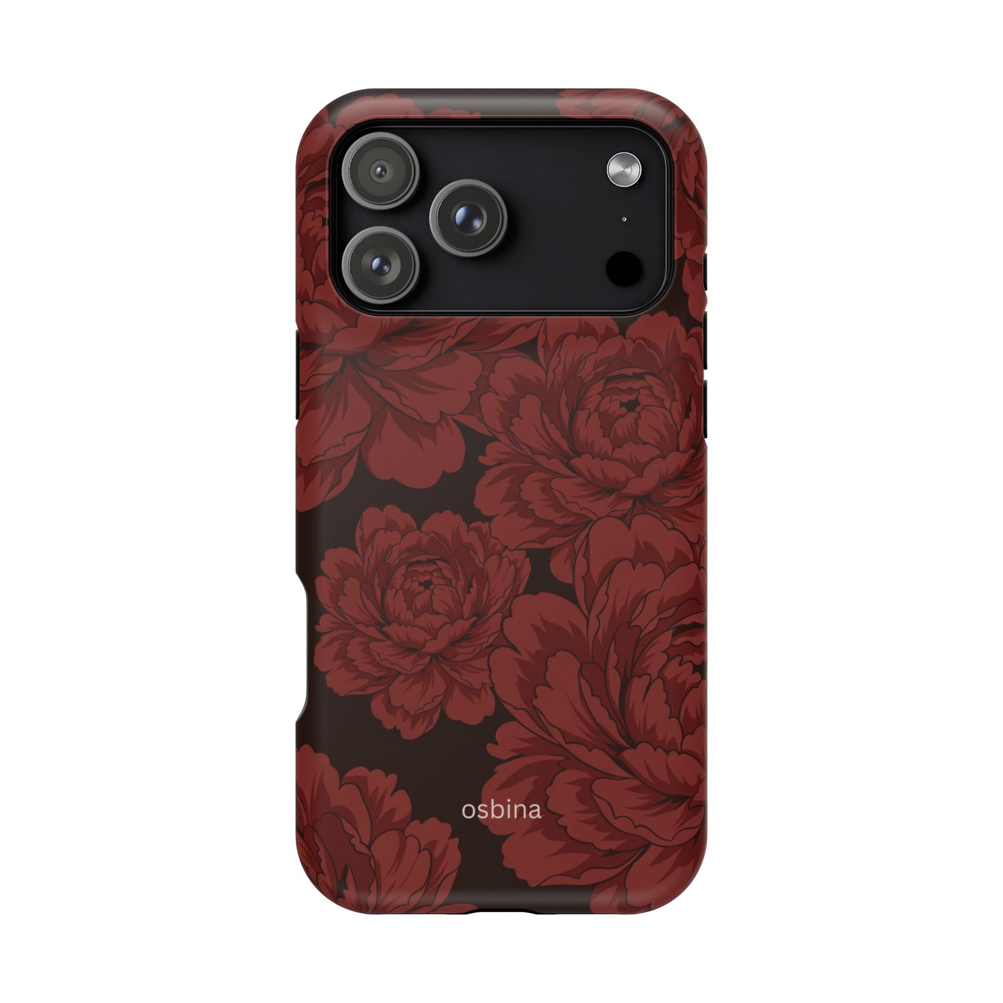 osbina | Oxblood Peony Designer Case