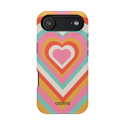 osbina | MagSafe compatible for iPhone | Heart Nouveau Phone Case | Modern Muse Collection