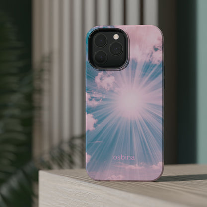 osbina | MagSafe compatible for iPhone | The Sunburst Skies Case | YAYOU Collection Supporting Shine Like Sable