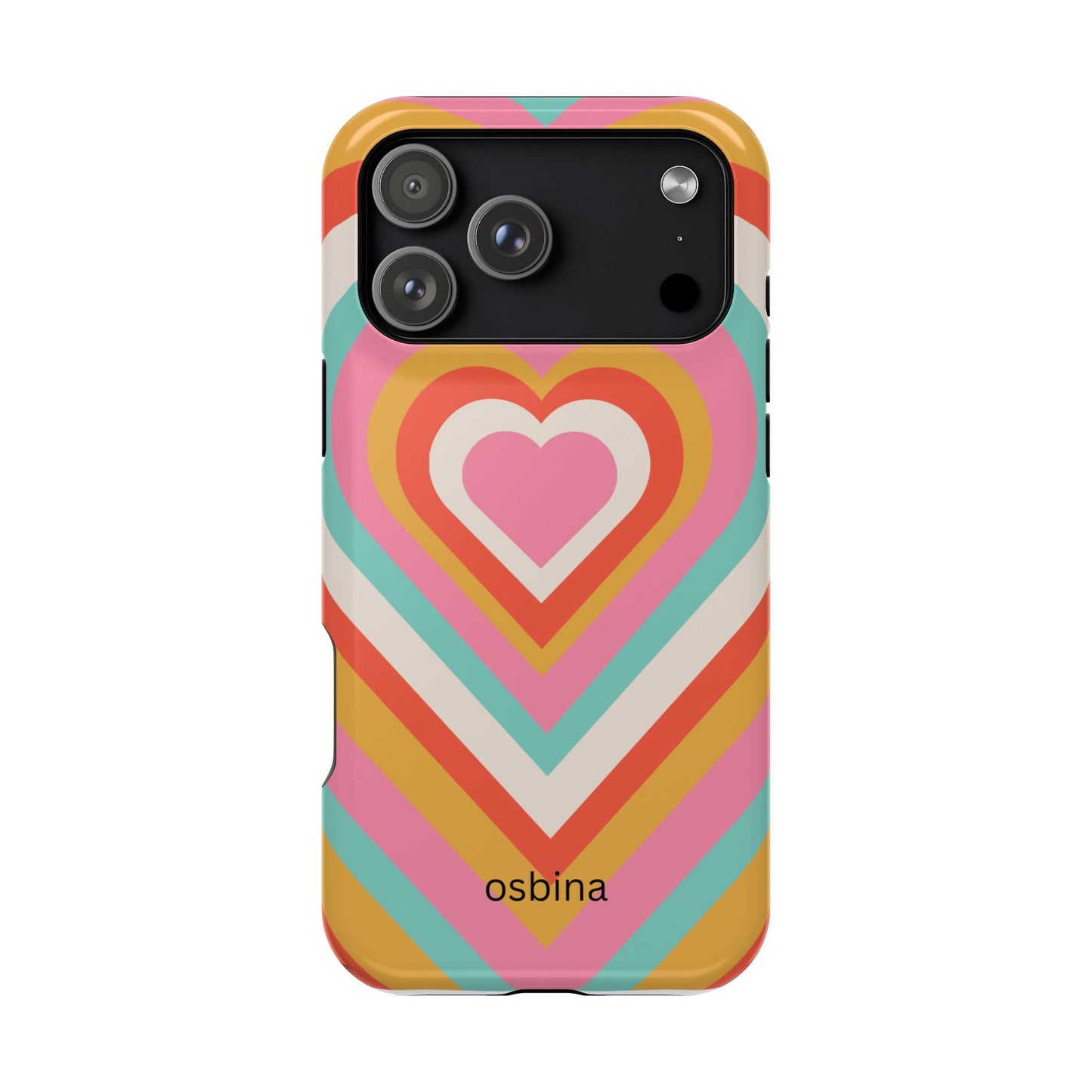osbina | MagSafe compatible for iPhone | Heart Nouveau Phone Case | Modern Muse Collection