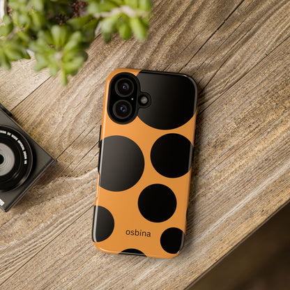 osbina | The Bubble Statement Case in Orange + Black | The Season Collective