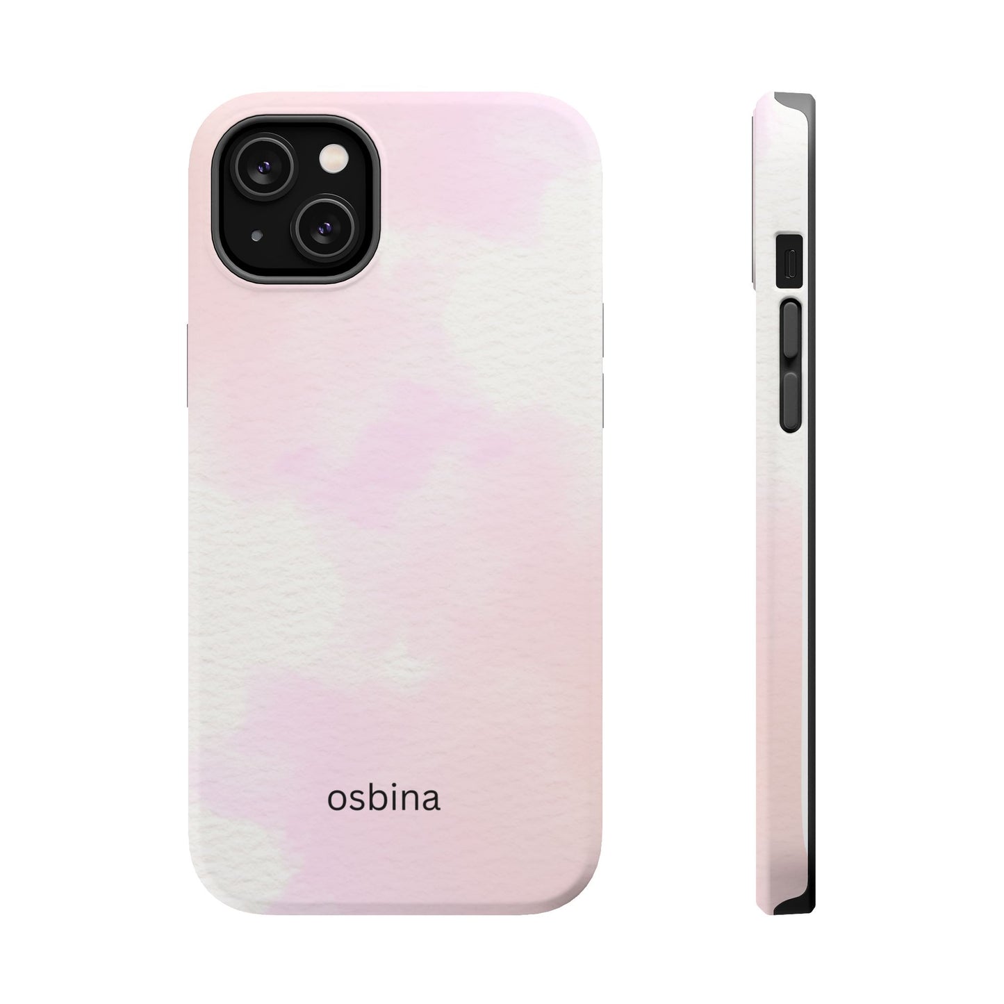osbina | MagSafe compatible for iPhone | Pink Cotton Cloud Phone Case | Modern Muse Collection