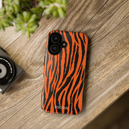 osbina | Tiger, But Make It Chic — The Bengal Stripe Case in Orange + Black | The Season Collective