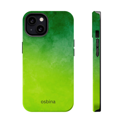 osbina | MagSafe compatible for iPhone | The Verde Glow Phone Case | Color Edit Collection