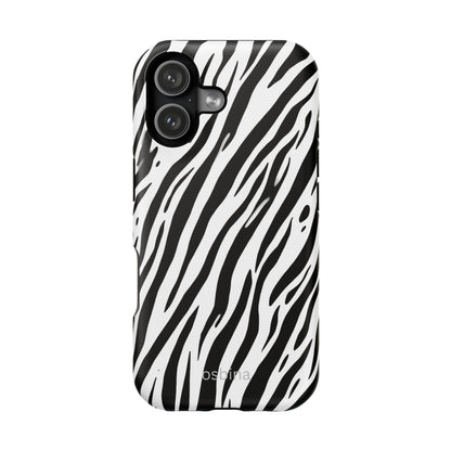 osbina | MagSafe Compatible for iPhone | The Bengal Bold Stripe Case in White + Black | The Season Collective