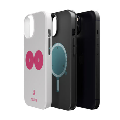 osbina |  MagSafe compatible for iPhone | Limited Edition The Check Your Tatas Case in Light Pink + Soft Pink + Hot Pink | The Pink October Collection | Inspired By