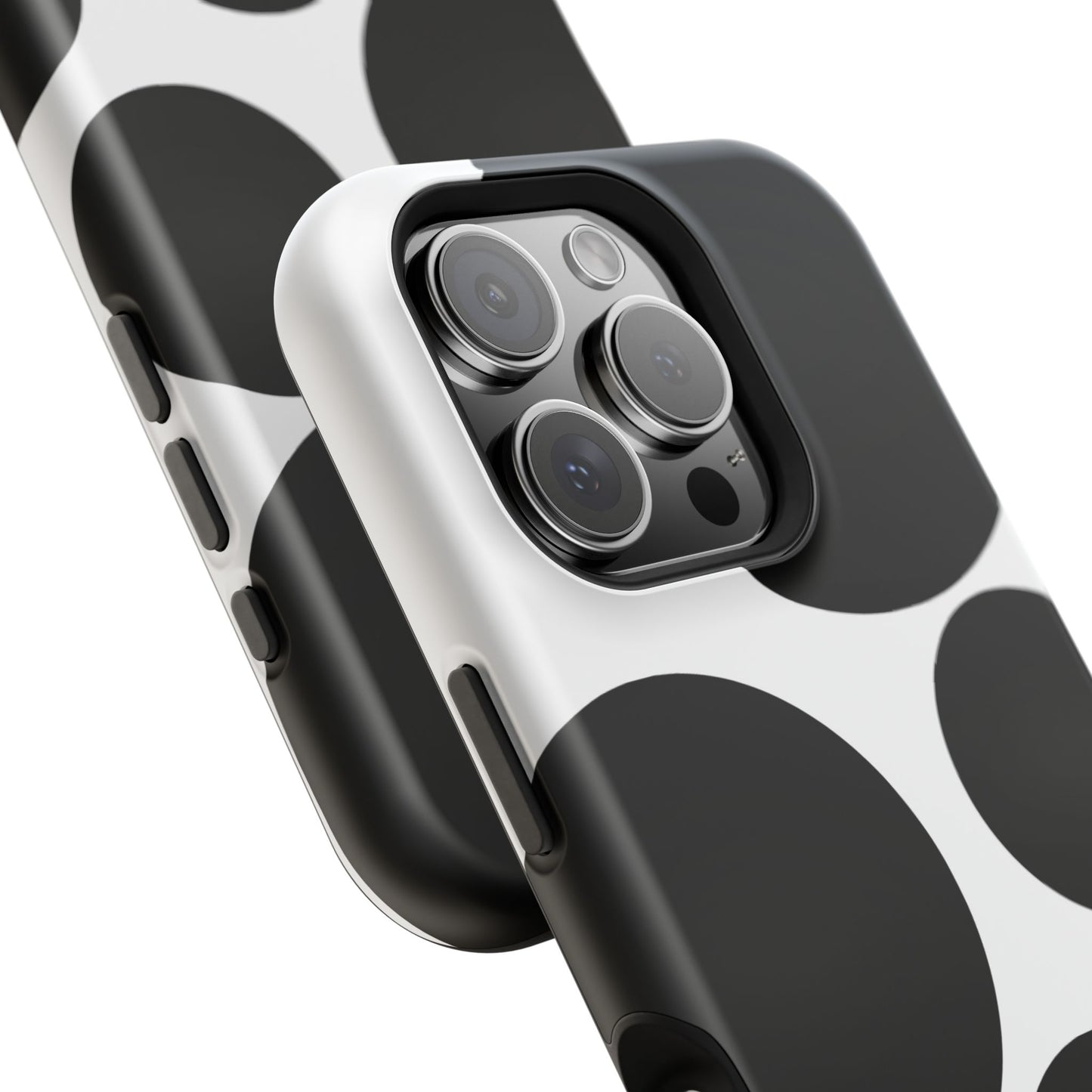 osbina | MagSafe compatible for iPhone | The Noir Bubbles Phone Case | Modern Muse Collection
