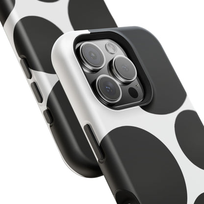 osbina | MagSafe compatible for iPhone | The Noir Bubbles Phone Case | Modern Muse Collection