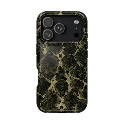 osbina | MagSafe for iPhone | The Olive Snakeskin Designer Case