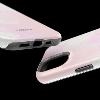 osbina | MagSafe compatible for iPhone | Pink Cotton Cloud Phone Case | Modern Muse Collection