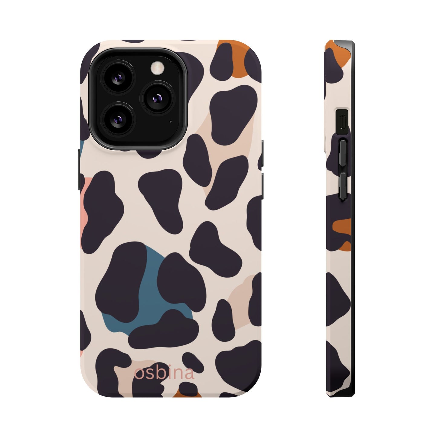 osbina | MagSafe compatible for iPhone | Leopard Luxe Color Pop Leopard Print Phone Case | Modern Muse Collection