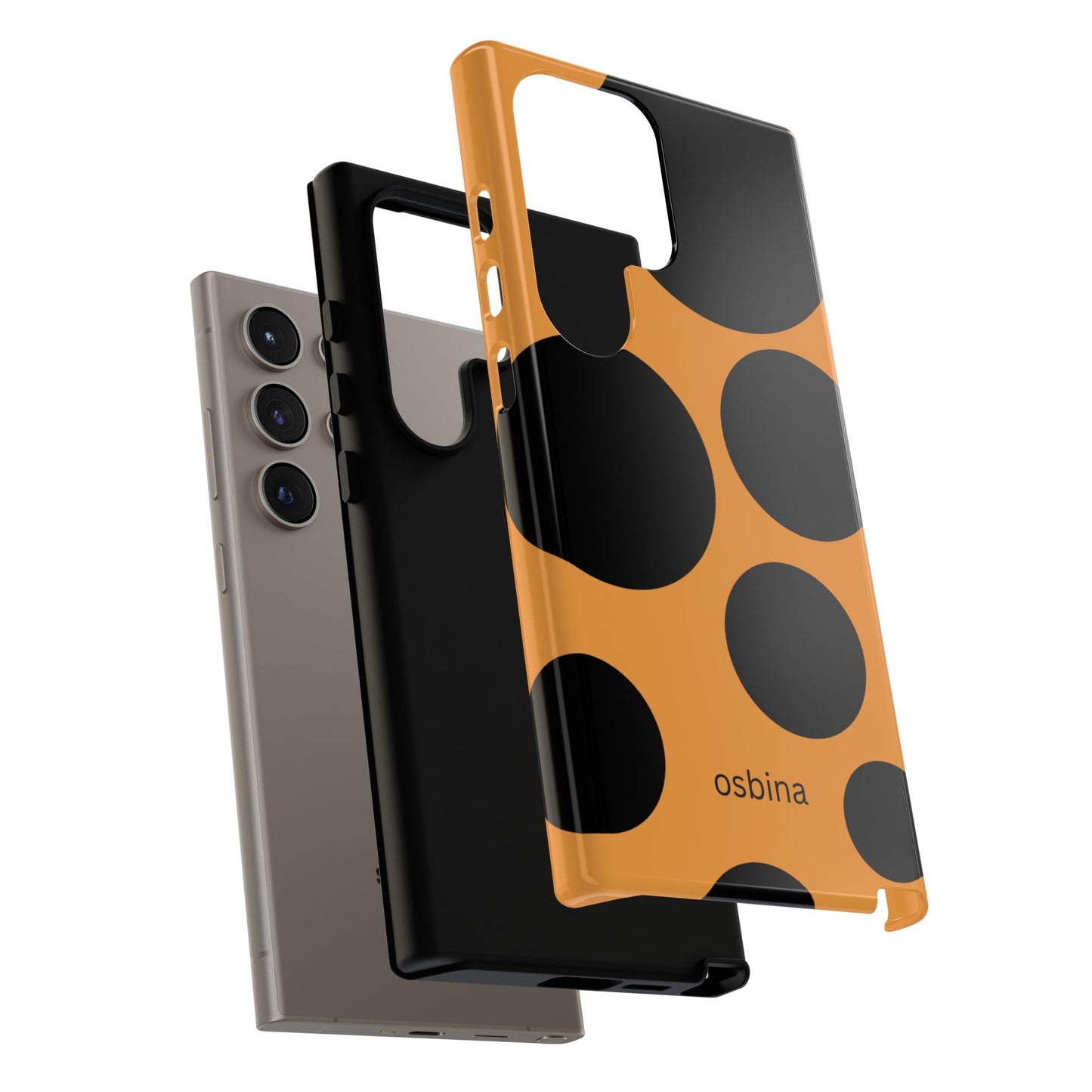 osbina | The Bubble Statement Case in Orange + Black | The Season Collective