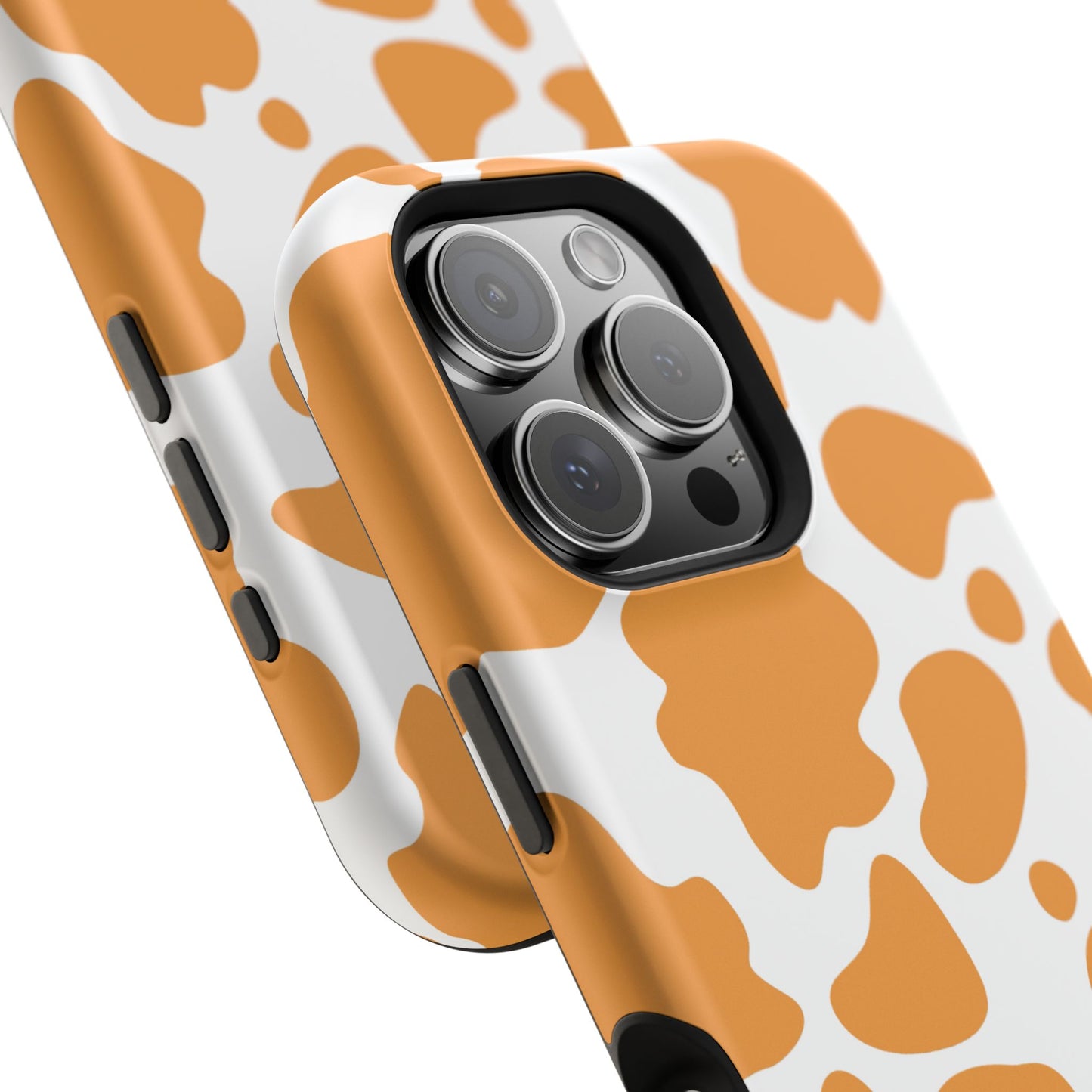 osbina | MagSafe Compatible for iPhone | Holy Cow, It’s Chic — The Orange Cow Print Case | The Season Collective