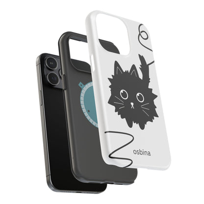osbina | MagSafe compatible for iPhone | Midnight Couture Cat Phone Case | Season Collective Collection
