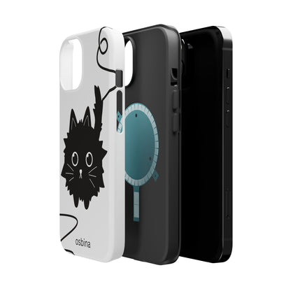 osbina | MagSafe compatible for iPhone | Midnight Couture Cat Phone Case | Season Collective Collection