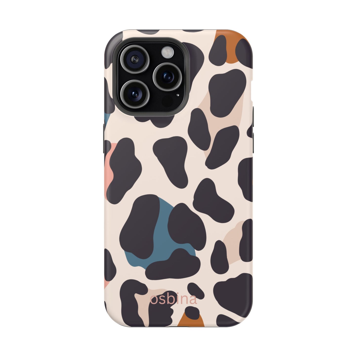 osbina | MagSafe compatible for iPhone | Leopard Luxe Color Pop Leopard Print Phone Case | Modern Muse Collection
