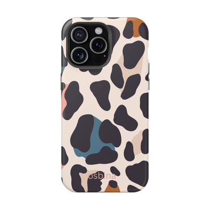 osbina | MagSafe compatible for iPhone | Leopard Luxe Color Pop Leopard Print Phone Case | Modern Muse Collection