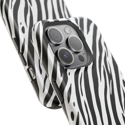 osbina | MagSafe Compatible for iPhone | The Bengal Bold Stripe Case in White + Black | The Season Collective