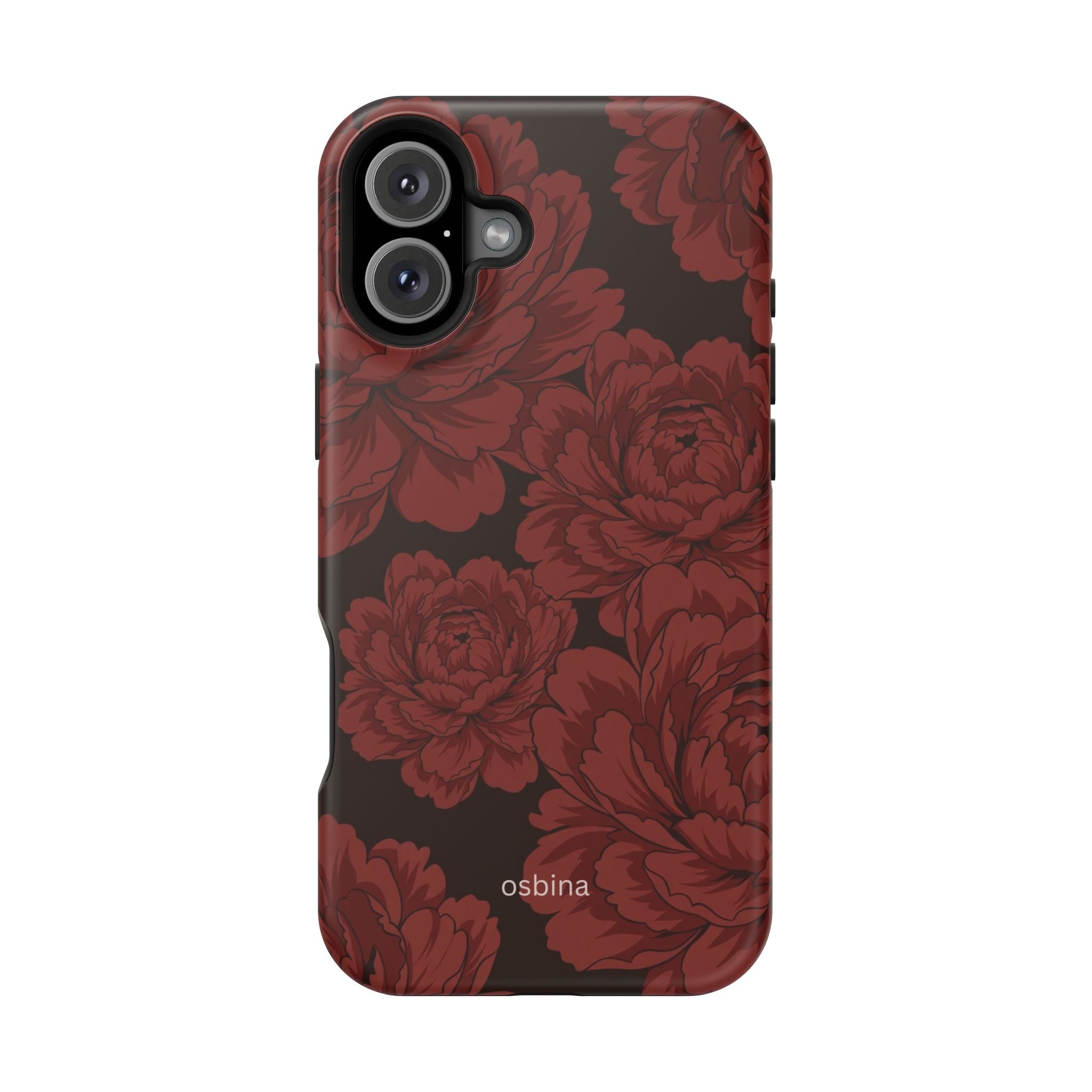osbina | Oxblood Peony Designer Case
